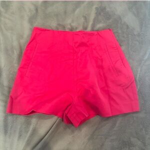 Zara woman’s hot pink mini shorts